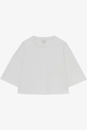Reiss Alex cropped T-shirt met stretch