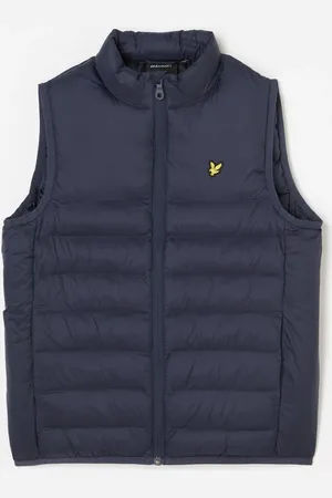 Lyle & Scott Gewatteerde bodywarmer met logoborduring