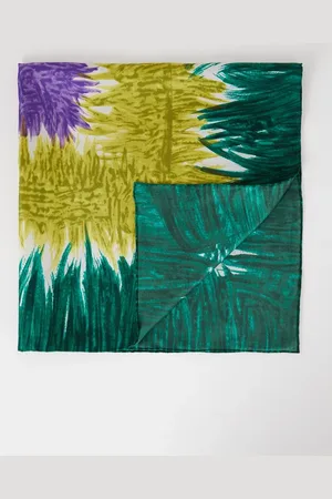 Max Mara Sjaal van zijde met bloemenprint 90 x 90 cm
