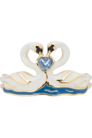 ANNA + NINA Swan Lake ring verguld
