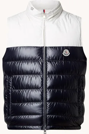 Moncler Cerces gewatteerde bodywarmer met donsvulling en logo