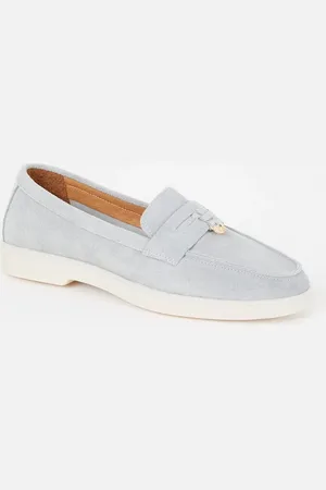 Dune Grinning loafer van suède
