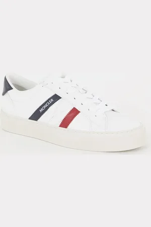 Moncler Monaco sneaker van kalfsleer met logo