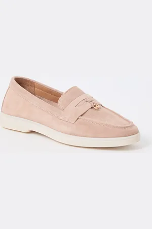 Dune Grinning loafer van suède