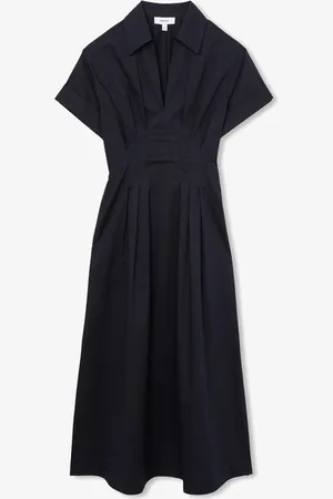 Reiss Aubrey midi tuniekjurk met V-hals