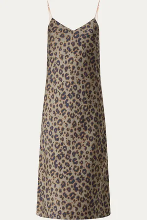 Bash Biara midi jurk met panterprint