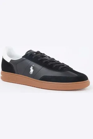 Ralph Lauren Bedford sneaker van leer met suède