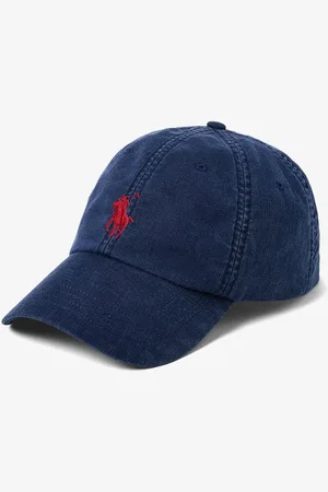 Ralph Lauren Pet van linnen met logoborduring