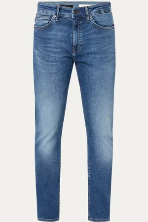 HUGO BOSS Delaware slim fit jeans met medium wassing