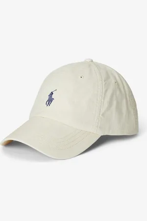 Ralph Lauren Pet van linnen met logoborduring