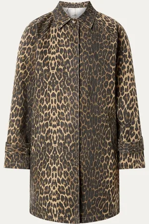 Sofie Schnoor Filippa trenchcoat met panterprint steekzakken
