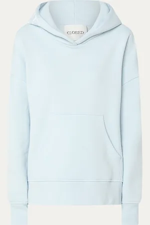 Closed Hoodie van biologisch katoen met logoborduring