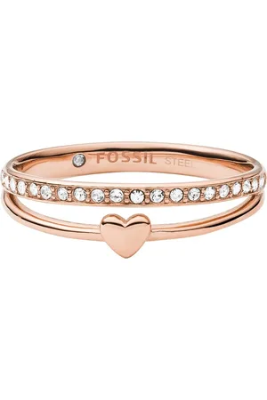 Fossil Ring met glassteen JF03460791