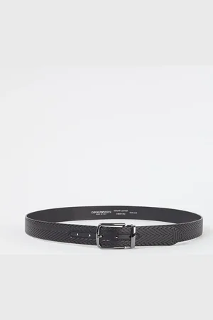 Emporio Armani Riem van leer met grafische print