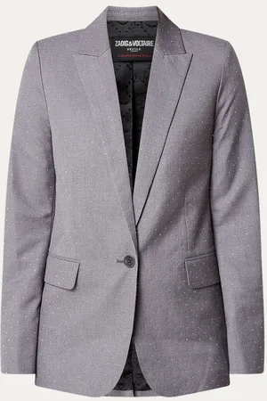 Zadig & Voltaire Valse blazer met strass en klepzakken