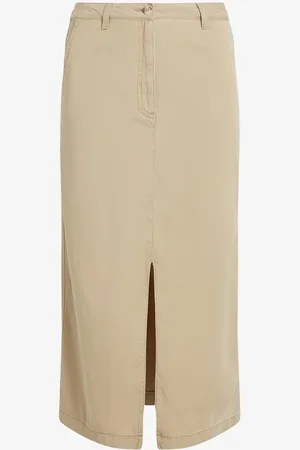 Tommy Hilfiger Midi kokerrok in lyocellblend met split