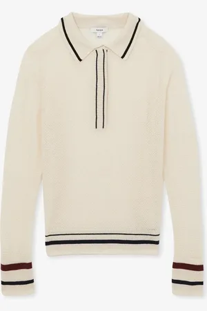 Reiss Cece fijngebreide top van wol
