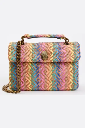 Kurt Geiger Kensington schoudertas van raffia