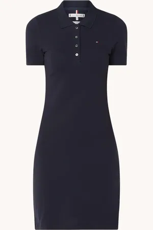 Tommy Hilfiger Mini jurk van piqué katoen met polokraag