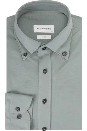 Profuomo Slim fit overhemd met stretch