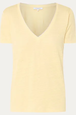 Gerard Darel Gilberte T-shirt van linnen en V-hals