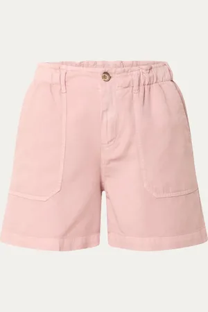 Josephine & Co High waist straight fit korte broek met steekzakken