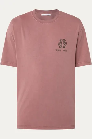Samsøe Samsøe Sajournal T-shirt van biologisch katoen met logo- en backprint