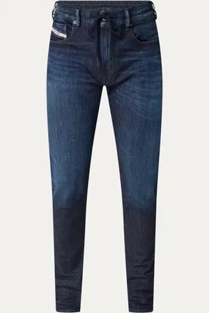 Diesel 2062 D-Strukt slim fit joggingbroek van denim met trekkoord