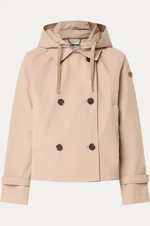 Moscow Double-breasted trenchcoat met afneembare capuchon