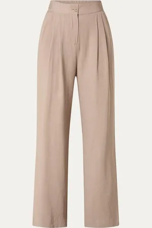 Modstrom Fanya high waist wide fit pantalon met persplooi