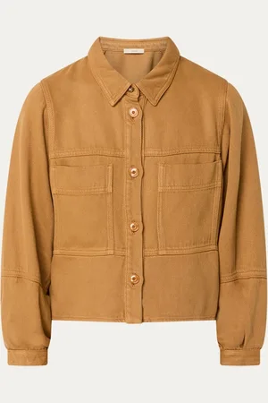 Sessun Leone blouse van lyocell met borstzakken