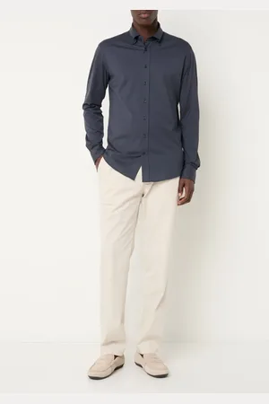 Profuomo Slim fit overhemd met stretch