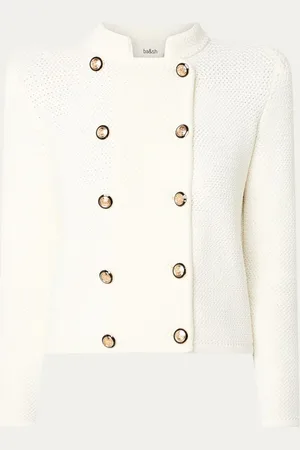 Bash Louman grofgebreid vest met structuur
