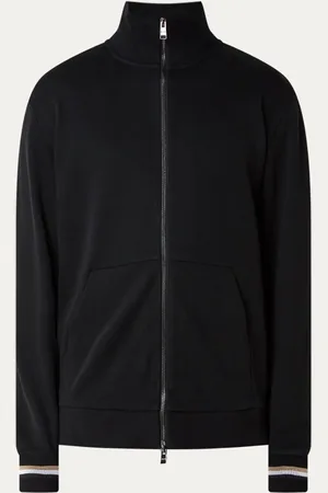 HUGO BOSS C-Siza sweatvest met opstaande kraag en steekzakken