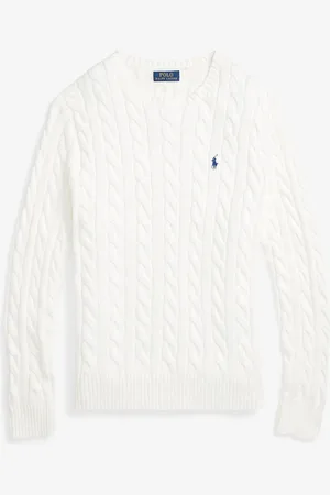 Ralph Lauren Kabelgebreide trui met logoborduring