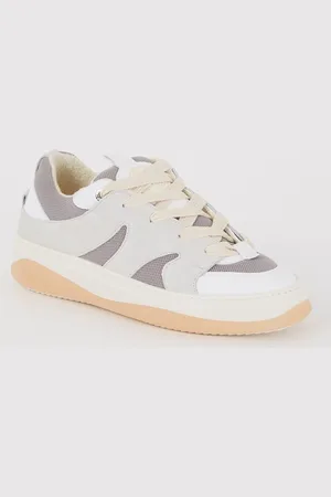 Mason Garments Venice sneaker van suède met mesh details