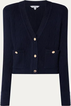 L.K. Bennett L-K-Bennett Shona ribgebreid vest in wolblend