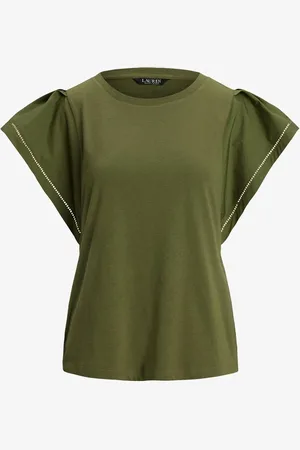 Ralph Lauren Jersey T-shirt met vlindermouwen