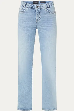 Rosner Antonia mid waist bootcut jeans met lichte wassing