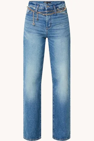 Maje High waist wide leg jeans met steekzakken