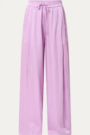 Essentiel Antwerp Hollusk high waist wide fit palazzo broek met steekzakken