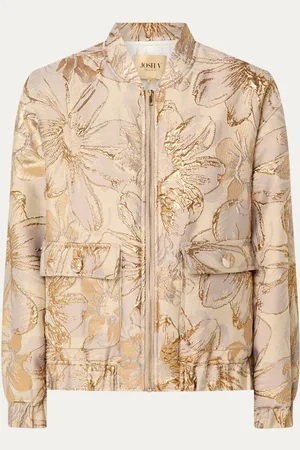 Josh V Kelsey bomberjack met jacquard dessin en lurex