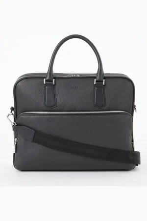 HUGO BOSS New Crosstown businesstas van leer met 15 inch laptopvak