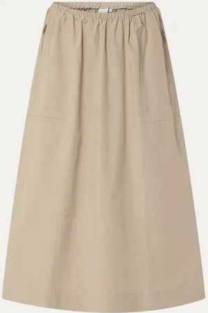 Josephine & Co Janna midi rok met elastische band en ritszakken