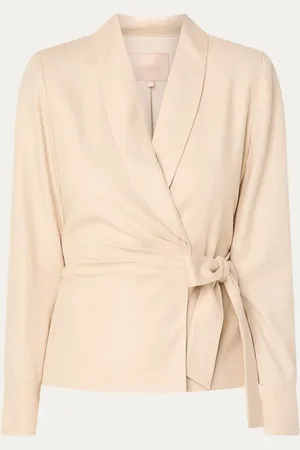 Josh V Benthe blazer met strikceintuur