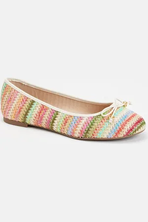Dune Wide Fit Hallo ballerina met strikdetail