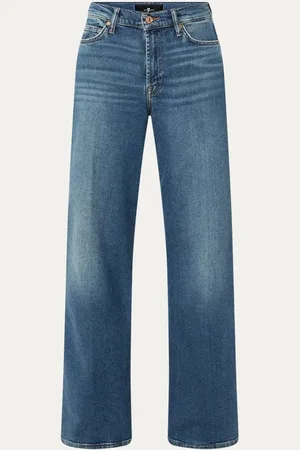 7 for all Mankind Lotta high waist wide leg jeans met stretch