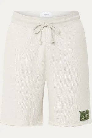 Les Deux Sully straight fit korte joggingbroek met logo