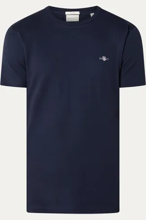 GANT T-shirt van piqué katoen met logo