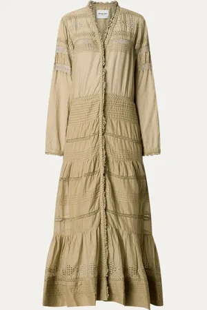 Isabel Marant Daniva maxi blousejurk met broderie
